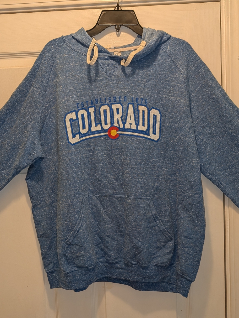 Jerzees Blue Colorado Hooded Sweatshirt